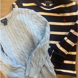 Boys sweater lot size 7 and 8 polo